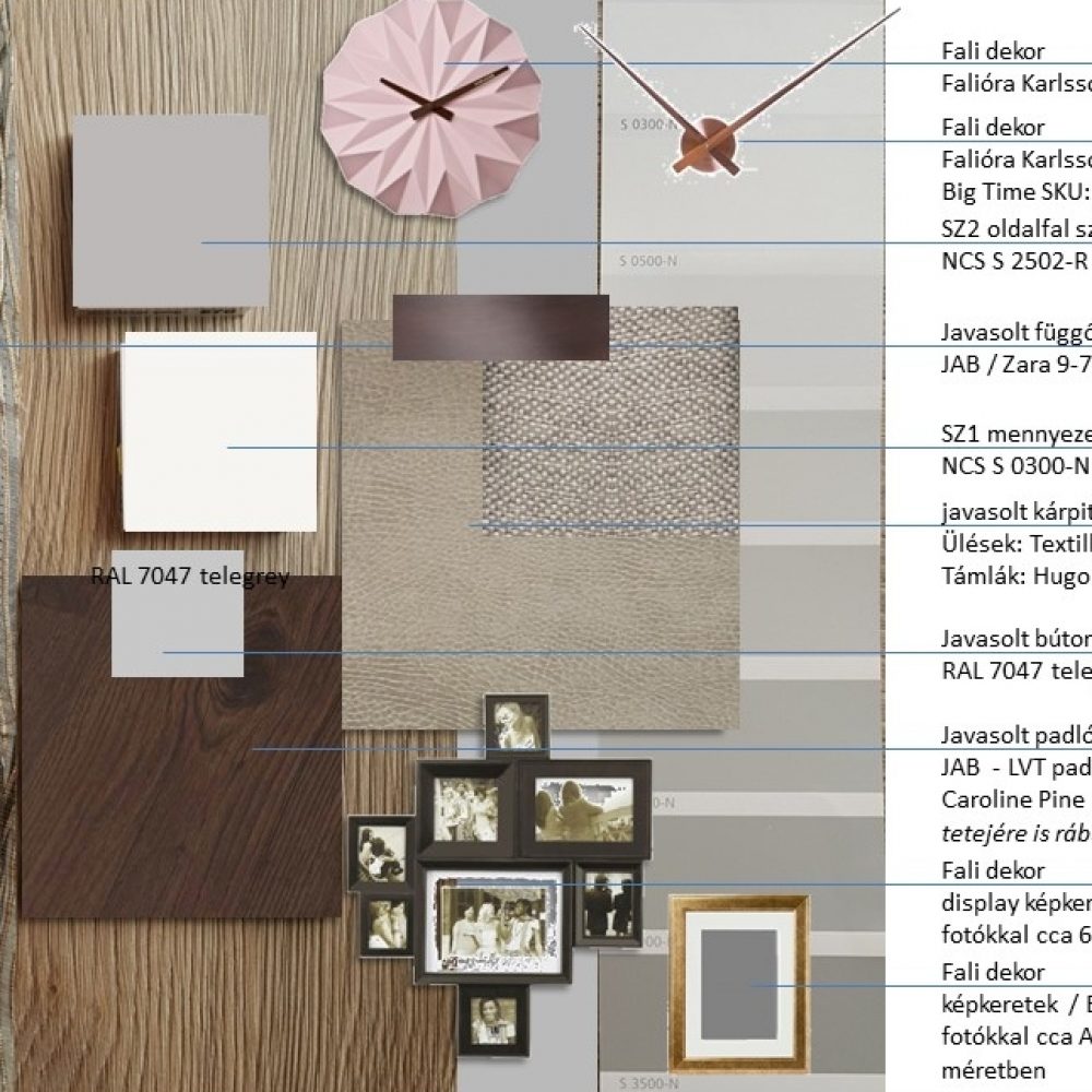 NADOR etterem MOODBOARD